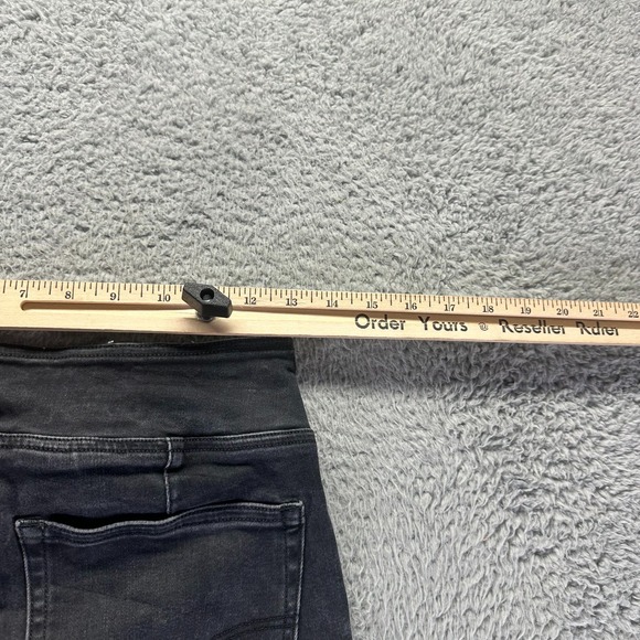 American Eagle Outfitters Real Good Jeans Womens M Black Denim Jegging Bootcut - Picture 8 of 11